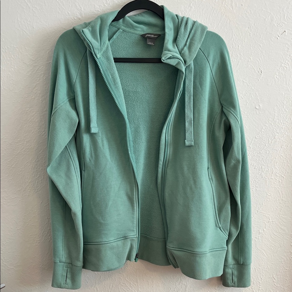 Eddie Bauer Seafoam Green Fleece Jacket